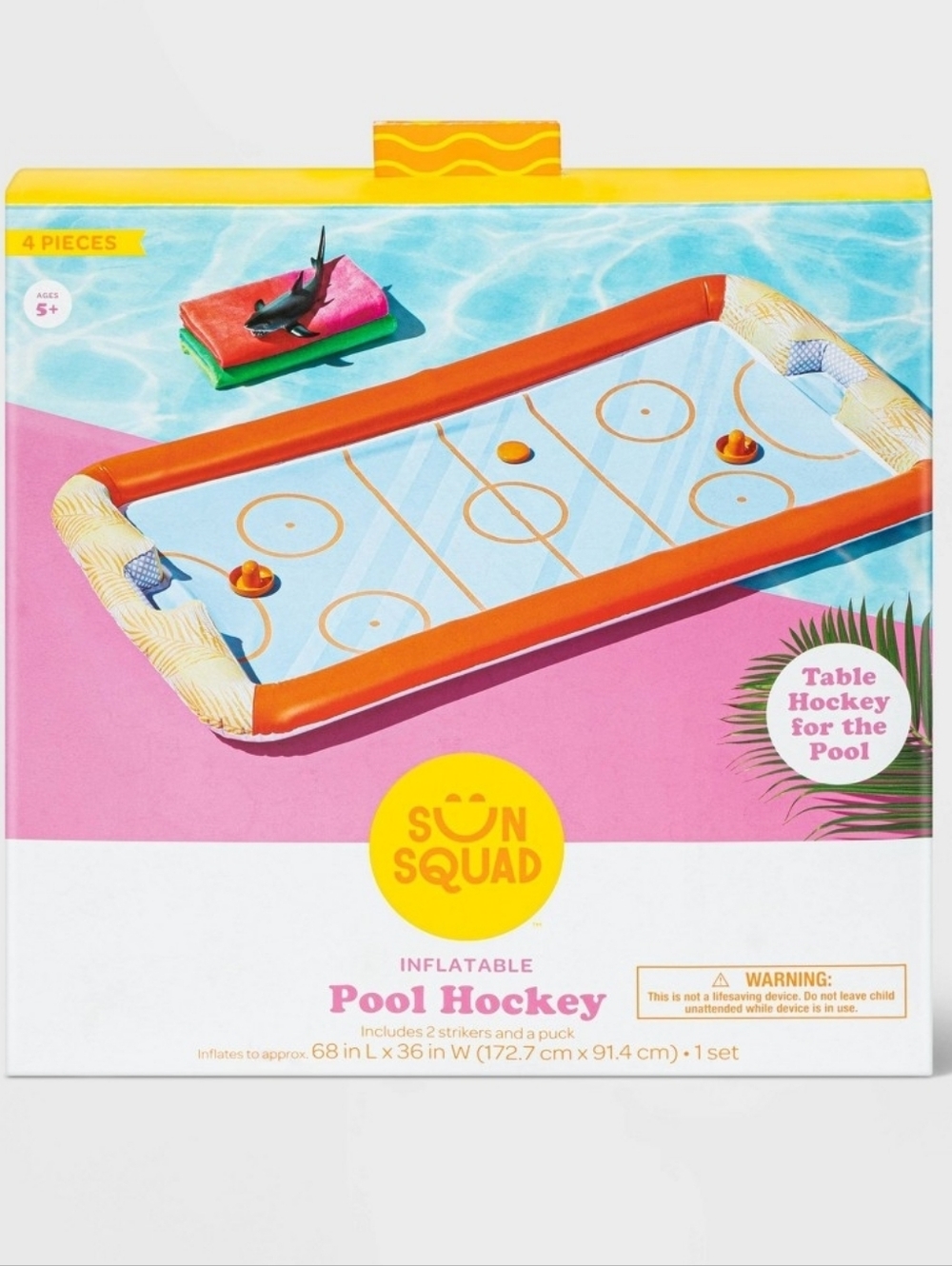 Sun Squad Inflatable Pool Hockey Game